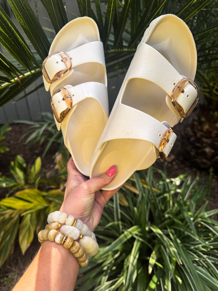 Birkenstock Arizona Big Buckle Eva Eggshell – women's sandals