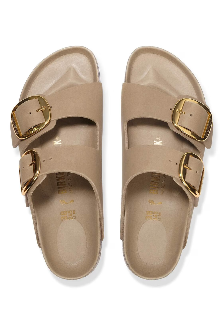 Birkenstock Arizona Big Buckle Leather Tobacco Brown – women's sandals