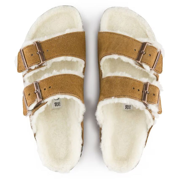 Birkenstock Arizona Mink Lined Shearling