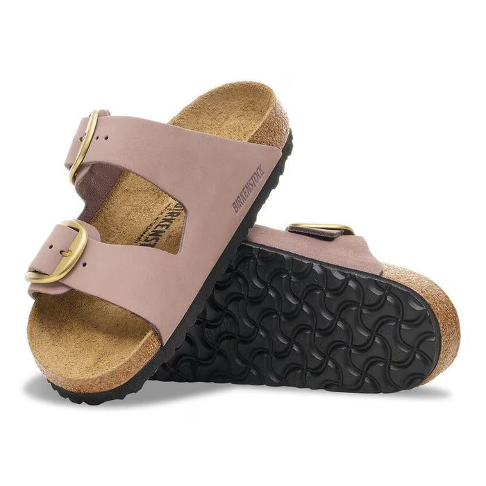 Birkenstock Big Buckle Nubuck Leather Faded Purple