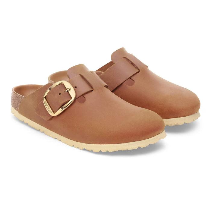 Birkenstock Boston Big Buckle Cognac Clog – women's mules/slides