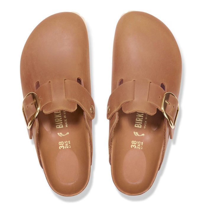 Birkenstock Boston Big Buckle Cognac Clog – women's mules/slides