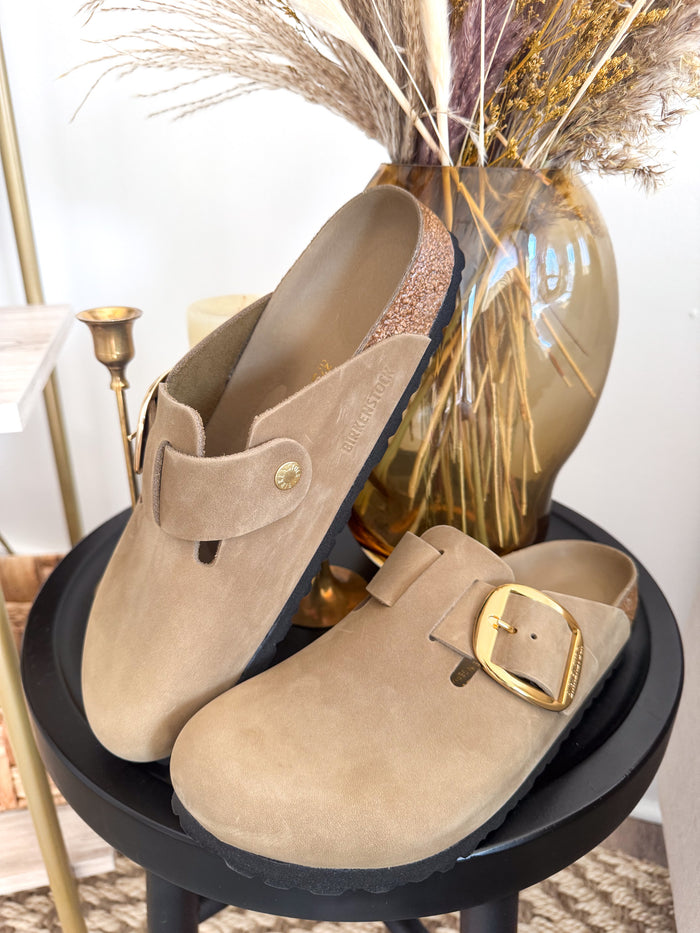 Birkenstock Boston Big Buckle Leather Tobacco