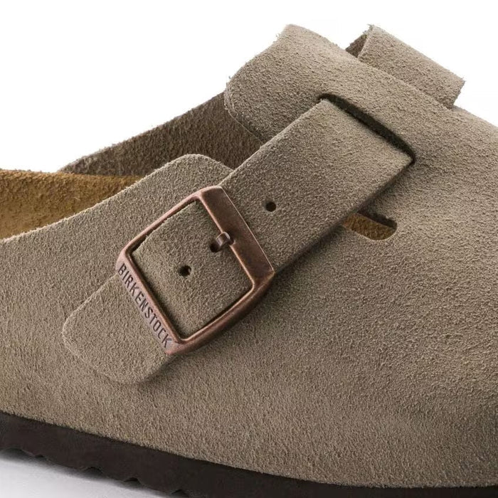 Birkenstock Boston Clog Taupe Suede