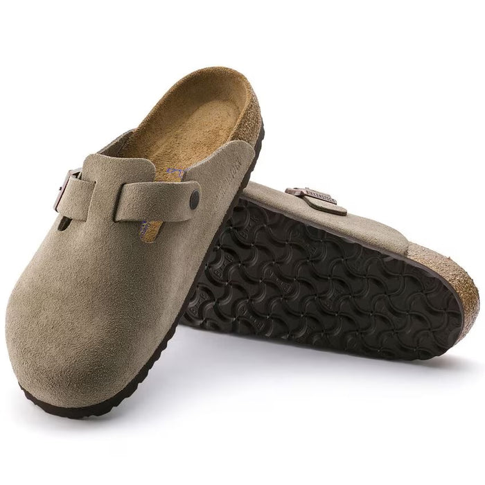 Birkenstock Boston Clog Taupe Suede