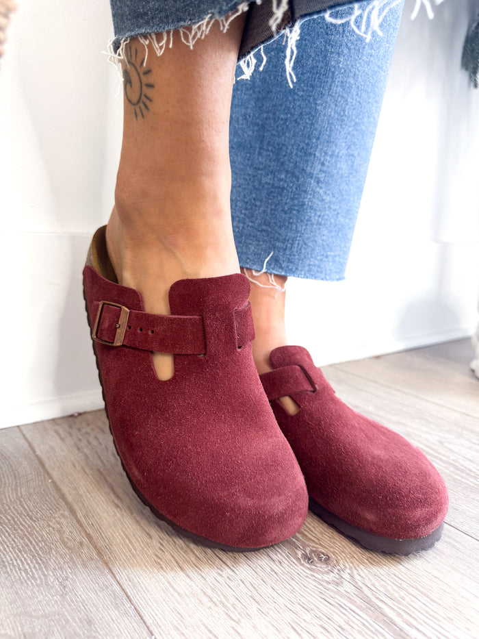 Birkenstock Boston Suede Zinfandel