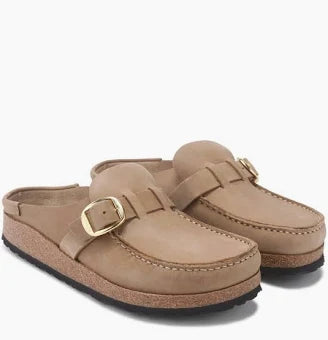 Birkenstock Buckley Oiled Leather Tobacco – women's mules/slides