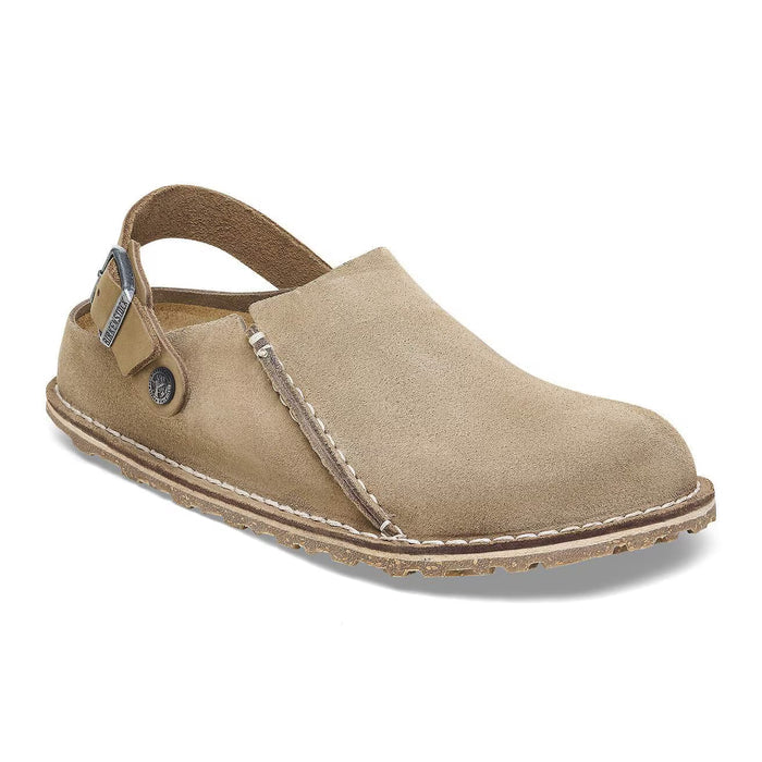 Birkenstock Lutry Premium Suede Grey Taupe – women's mules/slides
