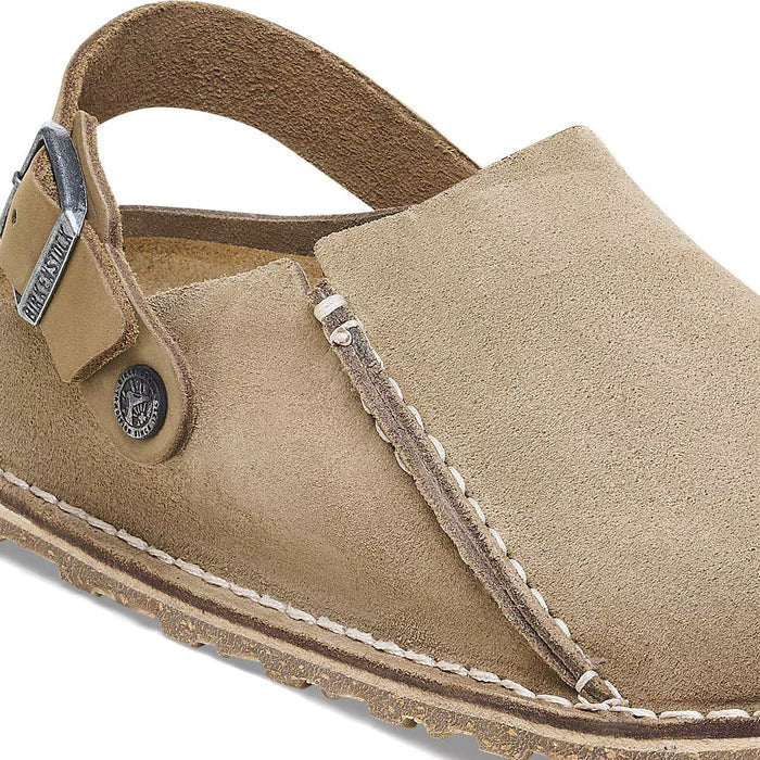 Birkenstock Lutry Premium Suede Grey Taupe – women's mules/slides