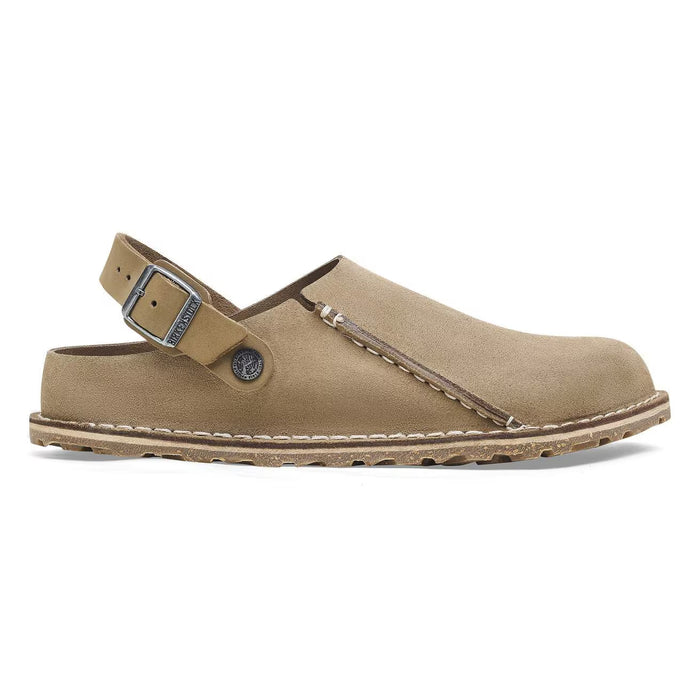 Birkenstock Lutry Premium Suede Grey Taupe – women's mules/slides