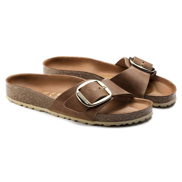 Birkenstock Madrid Big Buckle Cognac Sandal