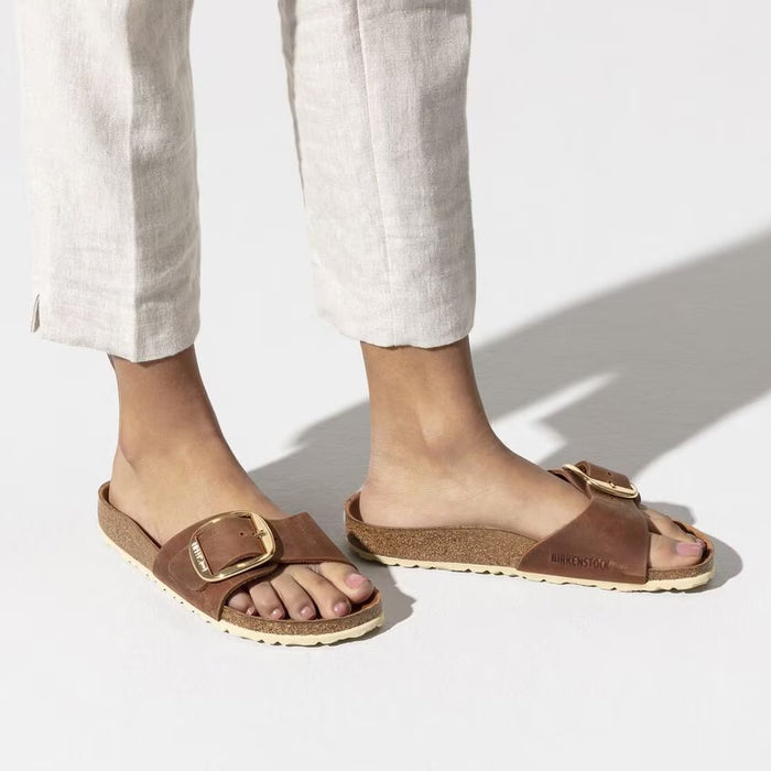 Birkenstock Madrid Big Buckle Cognac Sandal