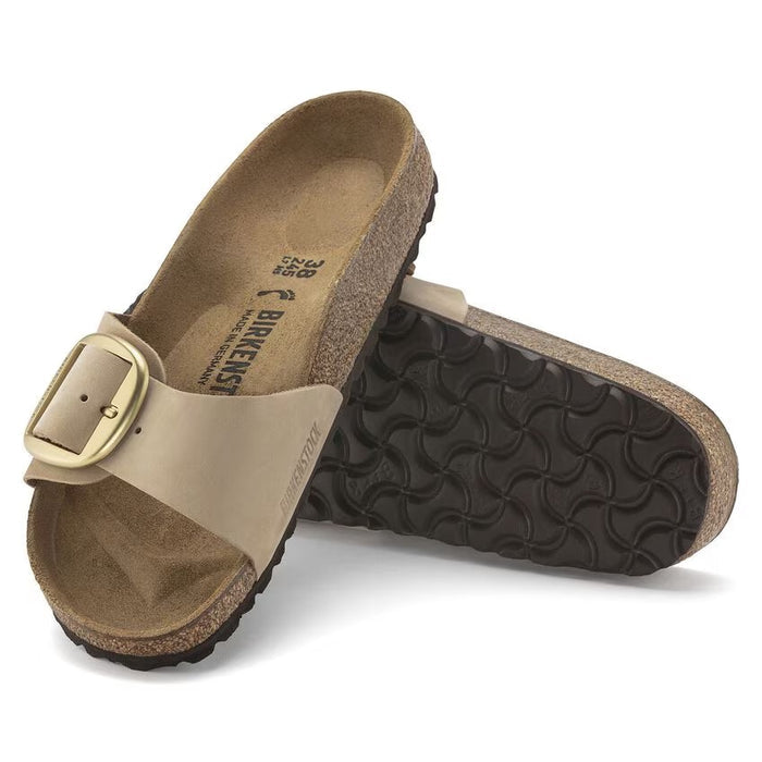 Birkenstock Madrid Big Buckle Nubuck Sandcastle