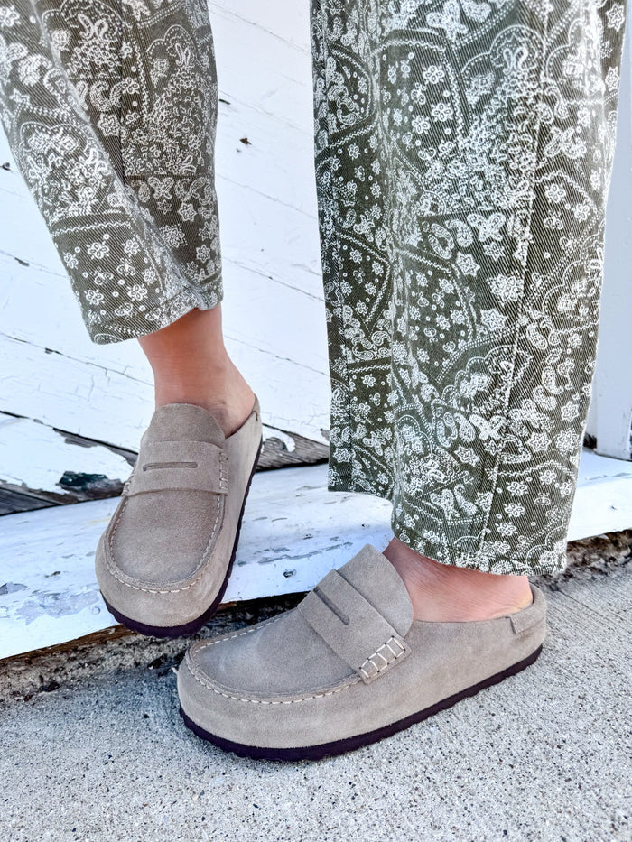 Birkenstock Naples Wrapped Taupe Loafer – women's loafer
