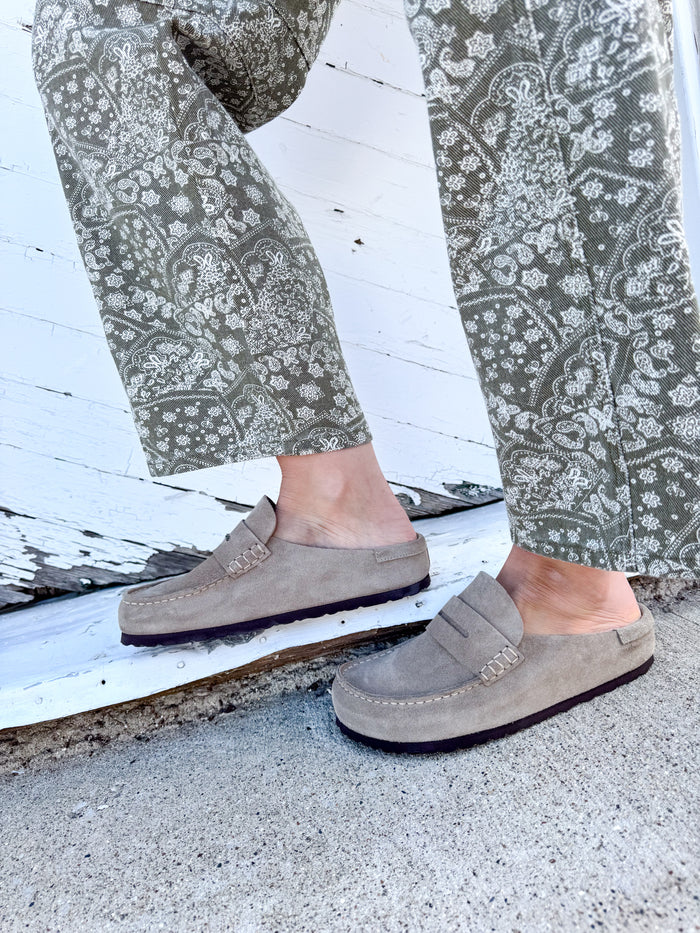 Birkenstock Naples Wrapped Taupe Loafer – women's loafer