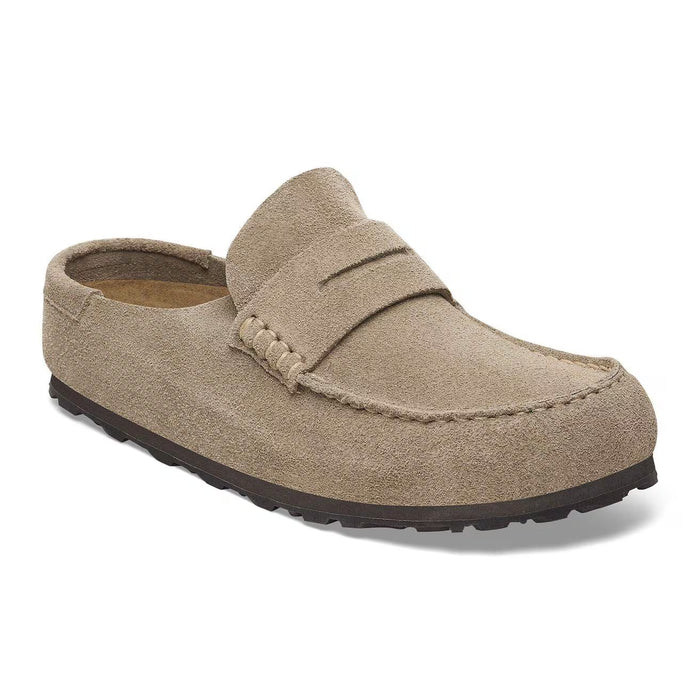 Birkenstock Naples Wrapped Taupe Loafer – women's loafer