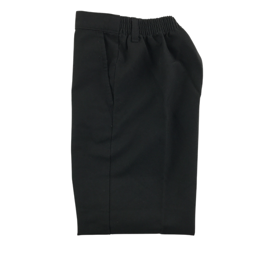 Black boys elasticated waist school trousers