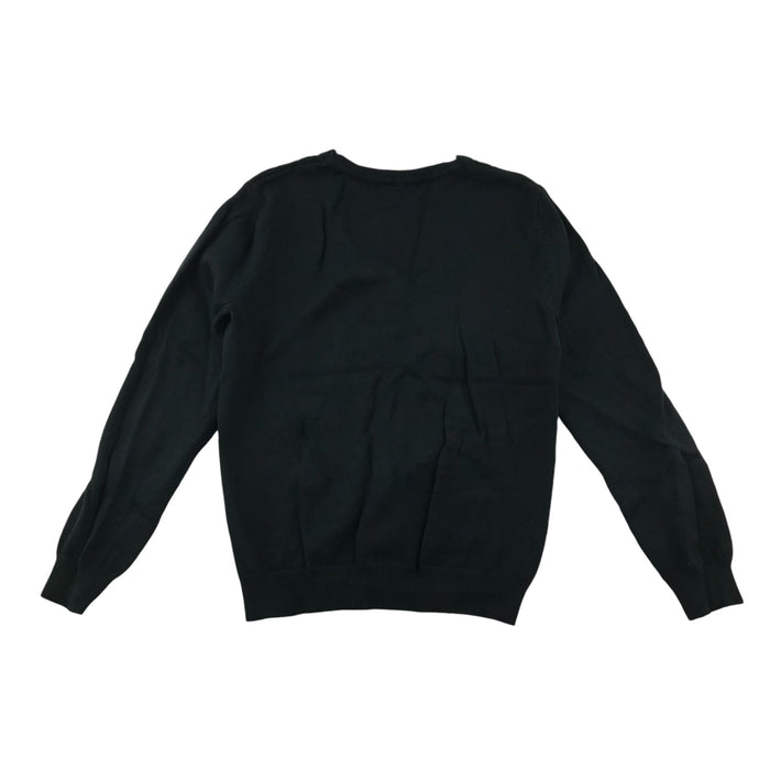 Black girls cable knit school cardigan