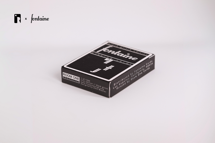 Black Glitch Playing Cards - Room One X Fontaine ACC 2025