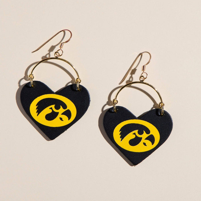 Black Leather Hawk Lover Earring
