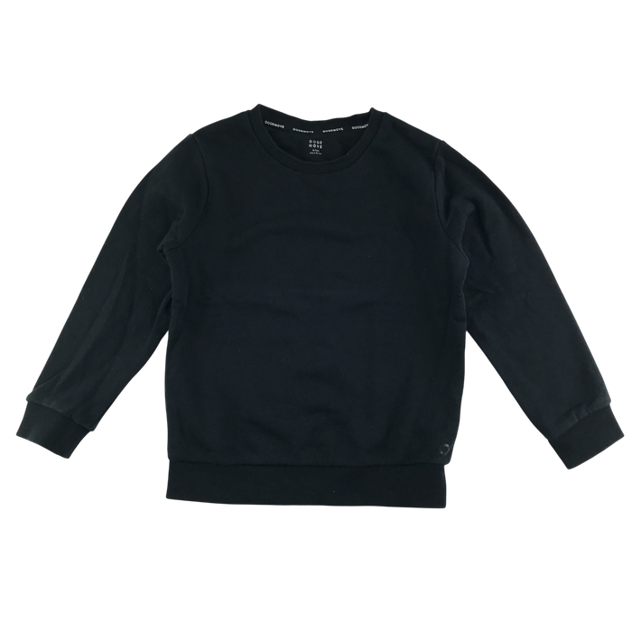 Black unisex crew neck sweatshirt school jumper