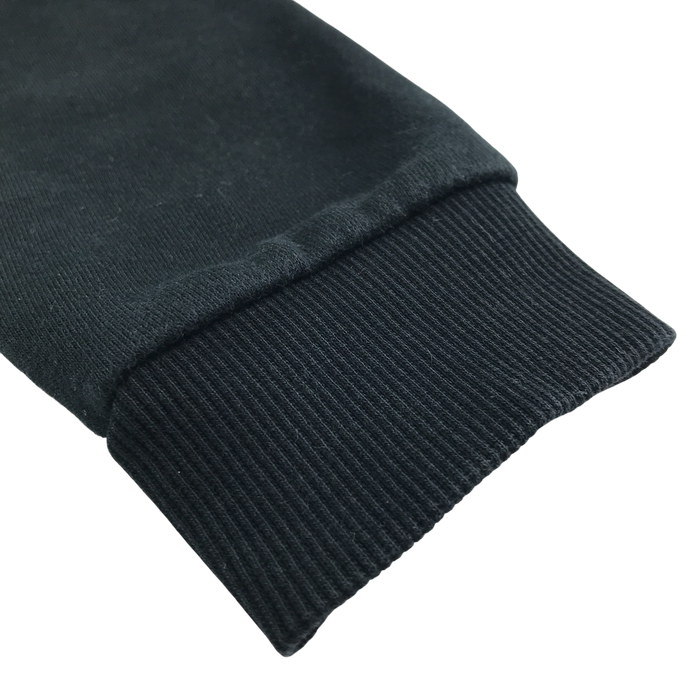 Black unisex crew neck sweatshirt school jumper