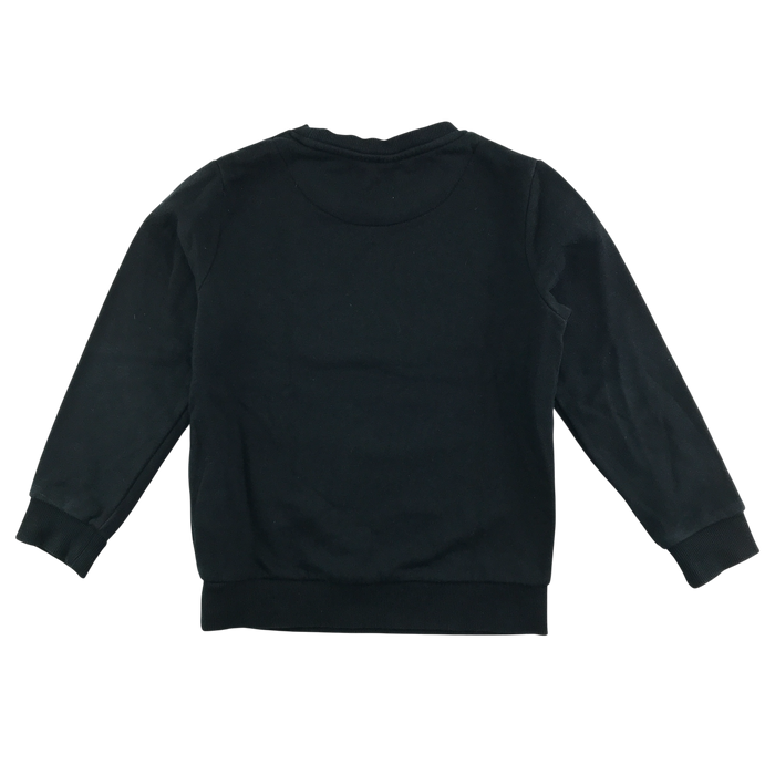 Black unisex crew neck sweatshirt school jumper