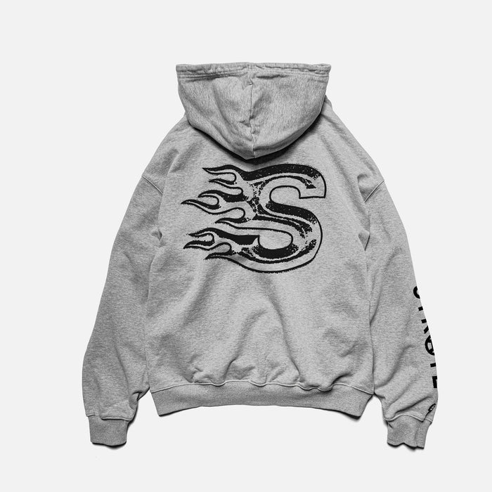 BLAZE HOODIE - HEATHER GREY | Back