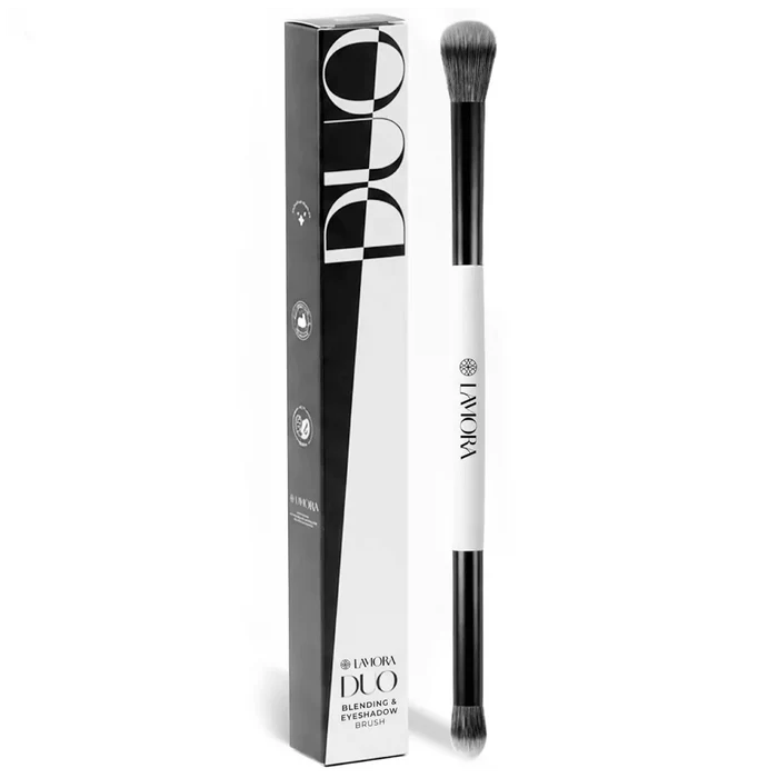 Blending & Eyeshadow Duo Brush - Lamora Beauty