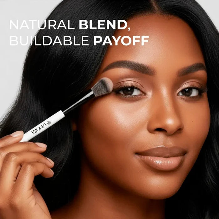 Blending & Eyeshadow Duo Brush - Lamora Beauty