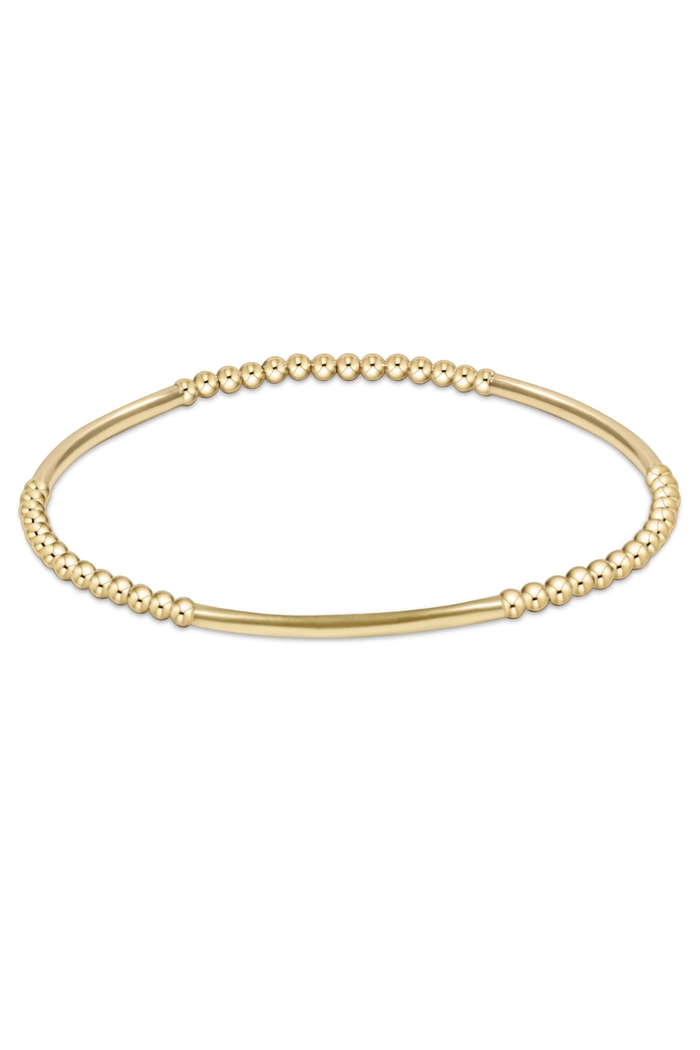 Bliss Bar Pattern Gold 2.5mm Bracelet