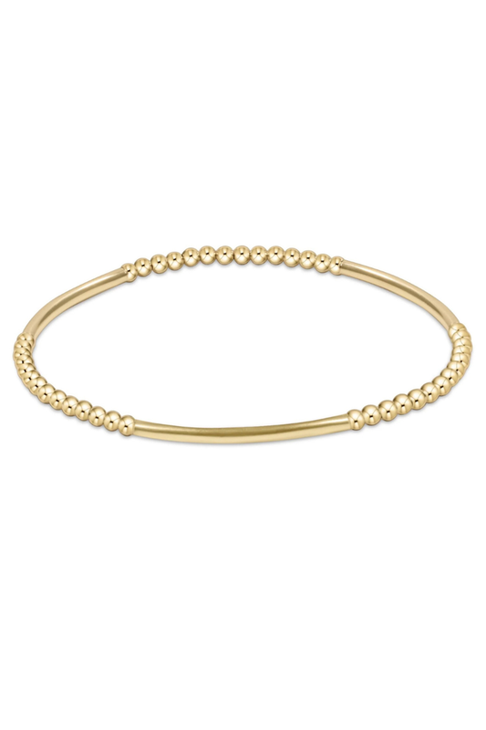 Bliss Bar Pattern Gold 2.5mm Bracelet