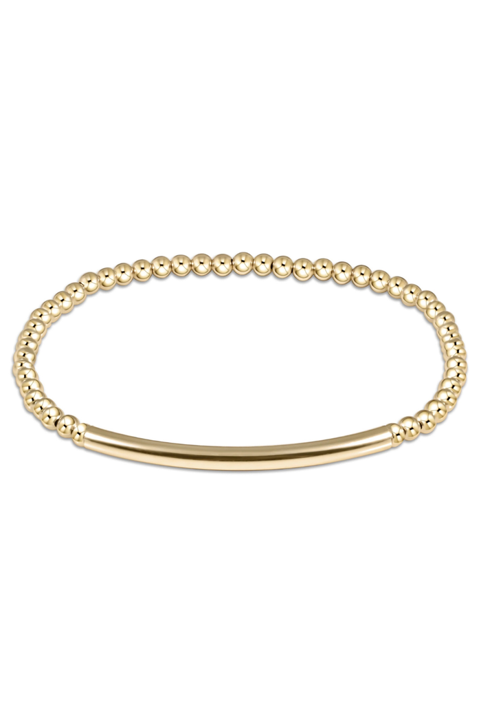 Bliss Bar Smooth Gold 3mm Bracelet
