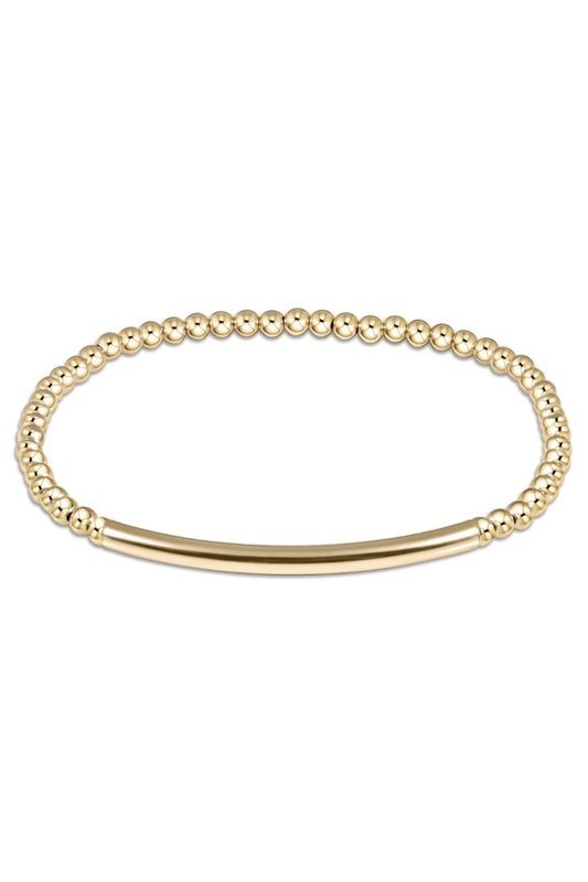 Bliss Bar Smooth Gold 3mm Bracelet