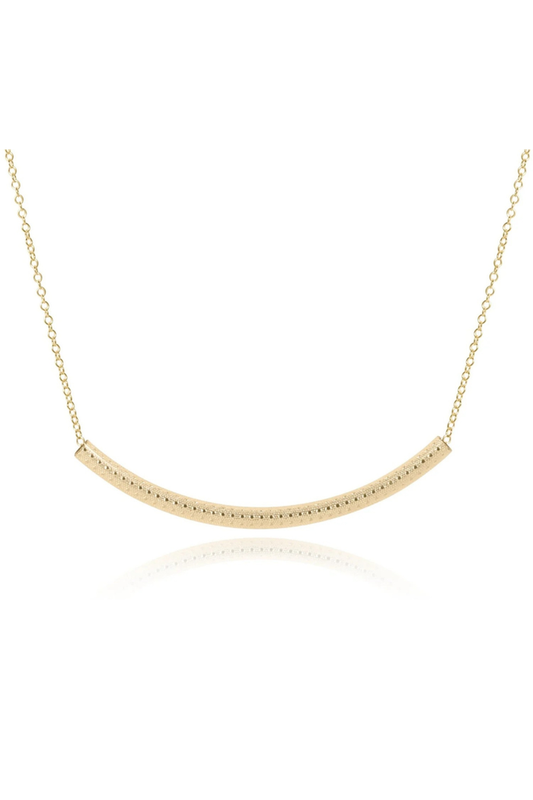 Bliss Bar Textured 16" Necklace Gold