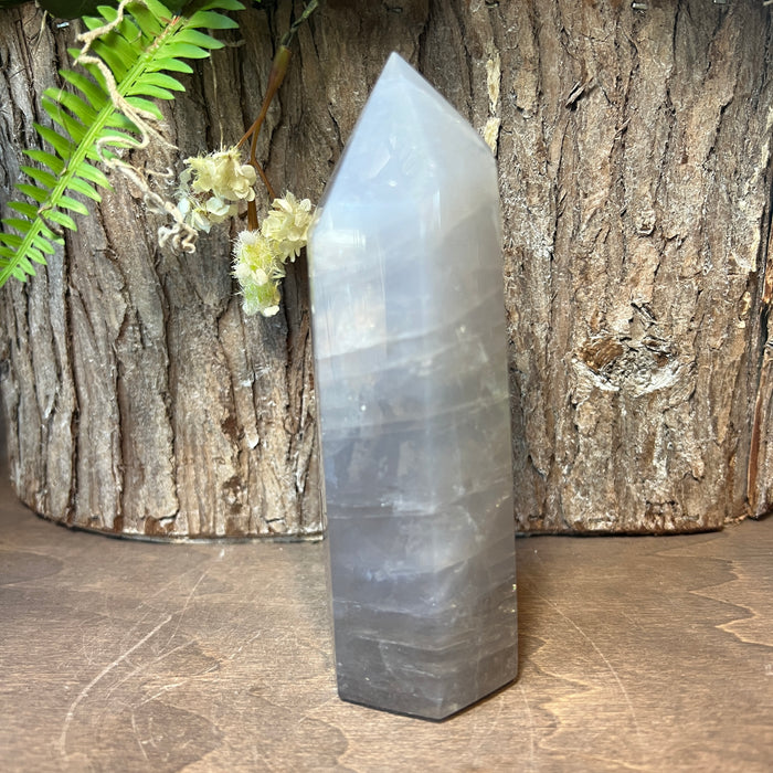 Blue Rose Quartz Tower