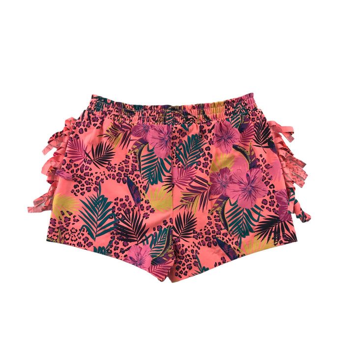 Bluezoo 9 years pink floral and leopard print shorts