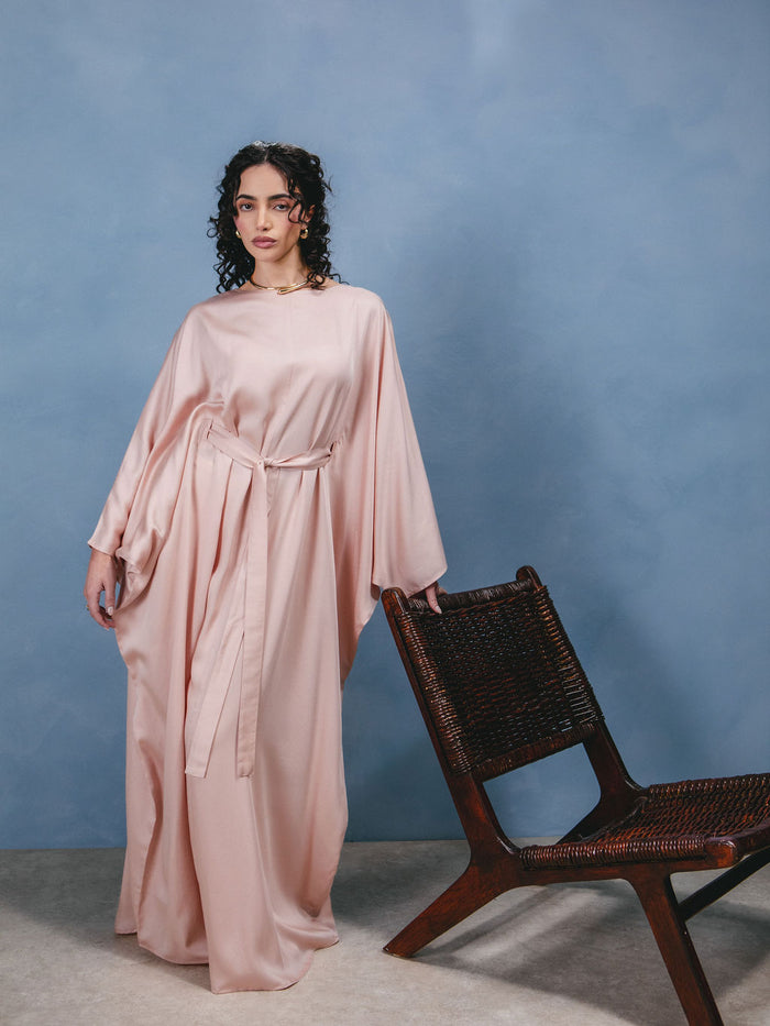 Blush Sateen Kaftan