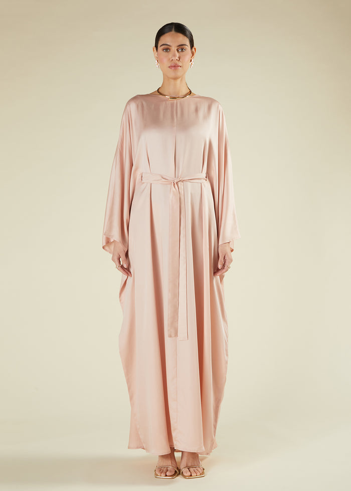 Blush Sateen Kaftan