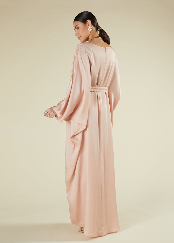Blush Sateen Kaftan