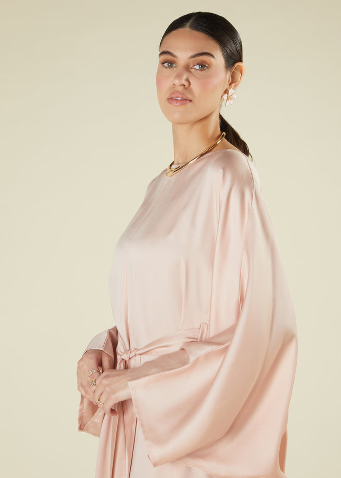 Blush Sateen Kaftan