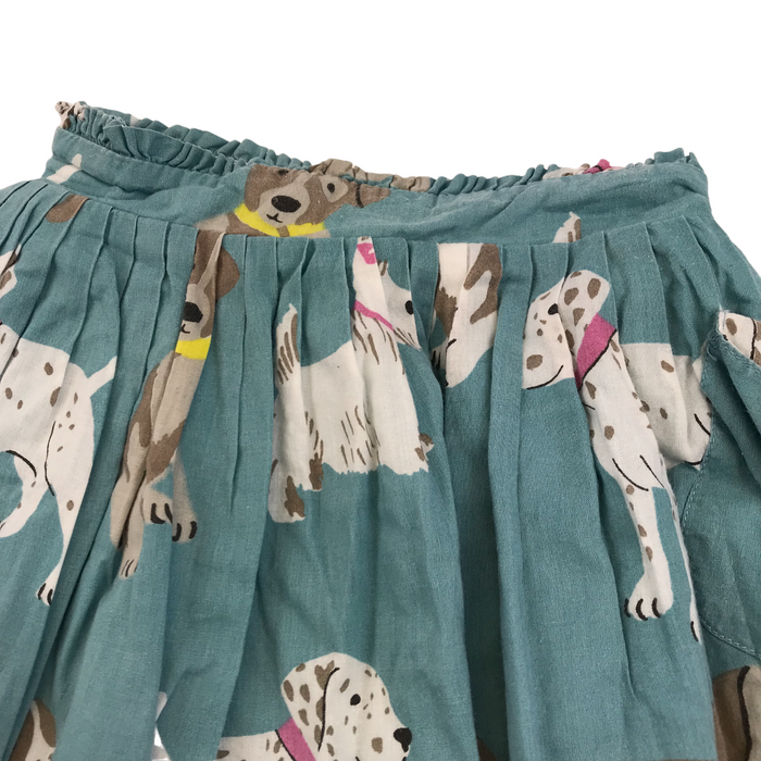 Boden 5-6 years blue dogs skirt