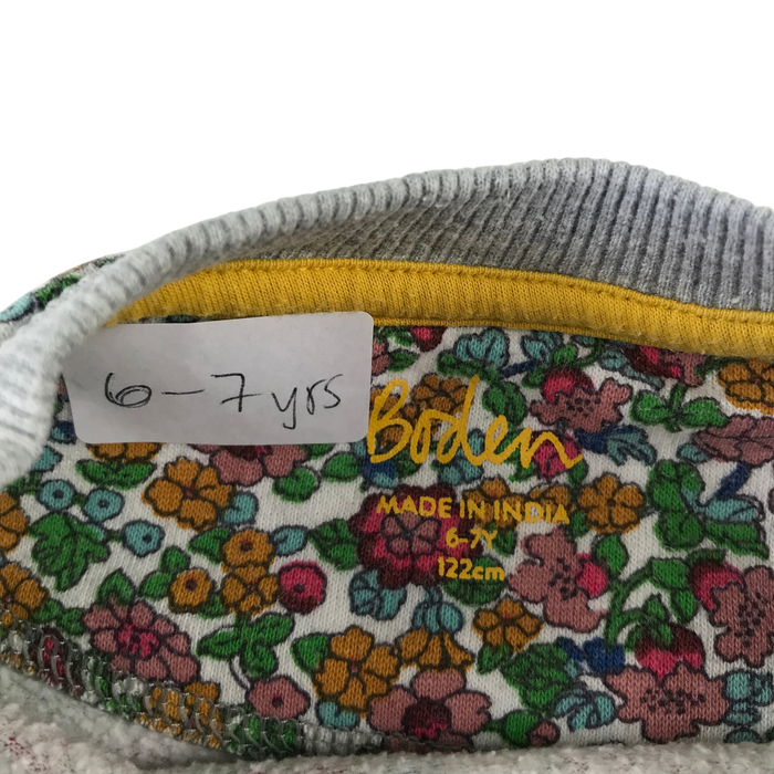 Boden 6-7 years floral jumper
