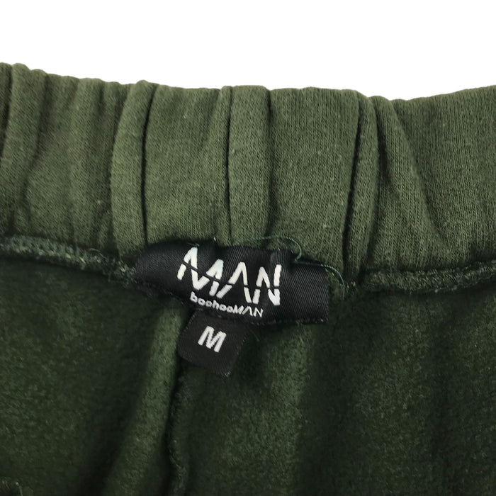Boohoo men's M khaki green jersey shorts