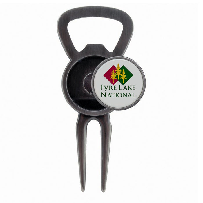 Bottle Opener Divot Tool with Removable Ball Marker