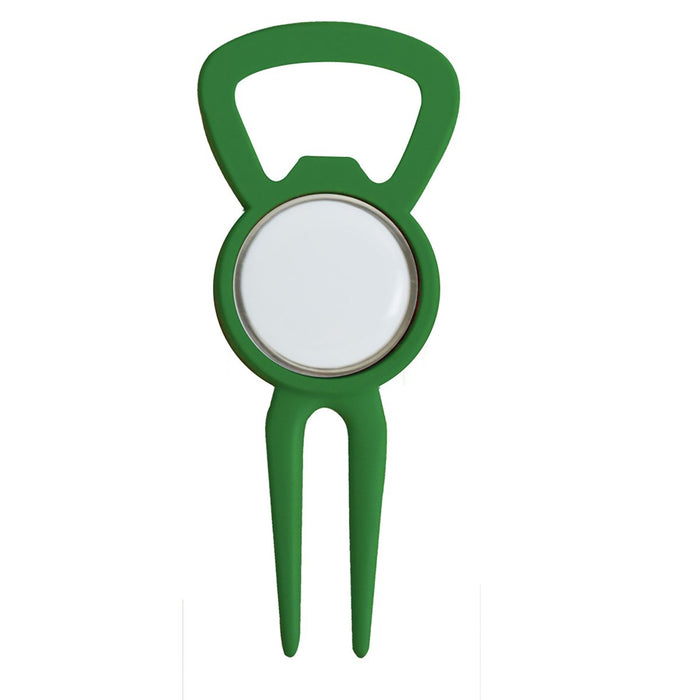 Bottle Opener Divot Tool with Removable Ball Marker