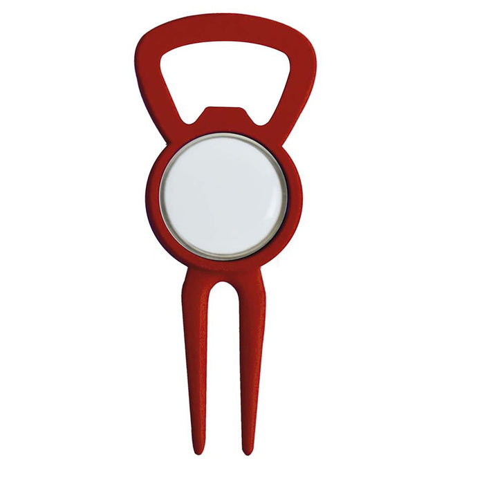 Bottle Opener Divot Tool with Removable Ball Marker