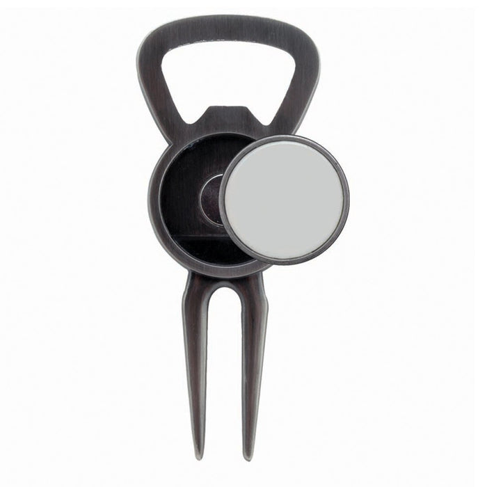 Bottle Opener Divot Tool with Removable Ball Marker