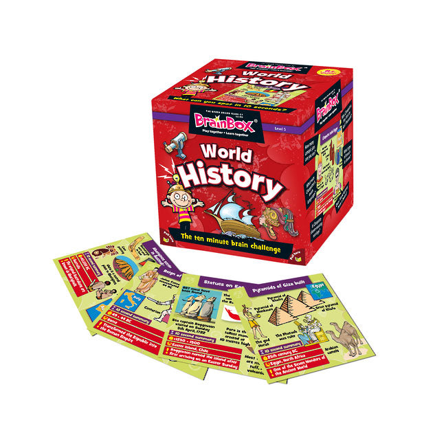 The Green Board Game Co. Brain Box World History | Koop.co.nz