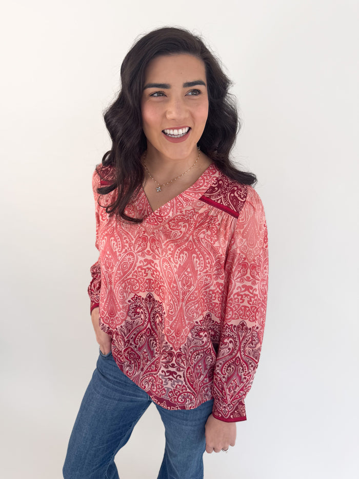 Brandi V-Neck Blouse